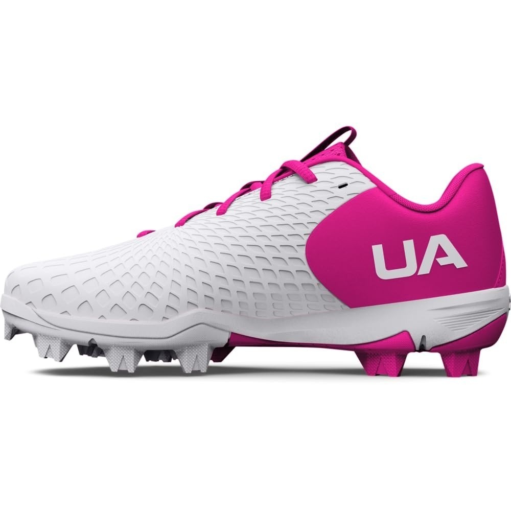 Under Armour Girls' Glyde 2.0 RM JR, (101) White/Rebel Pink/White, 2.5, US NIB